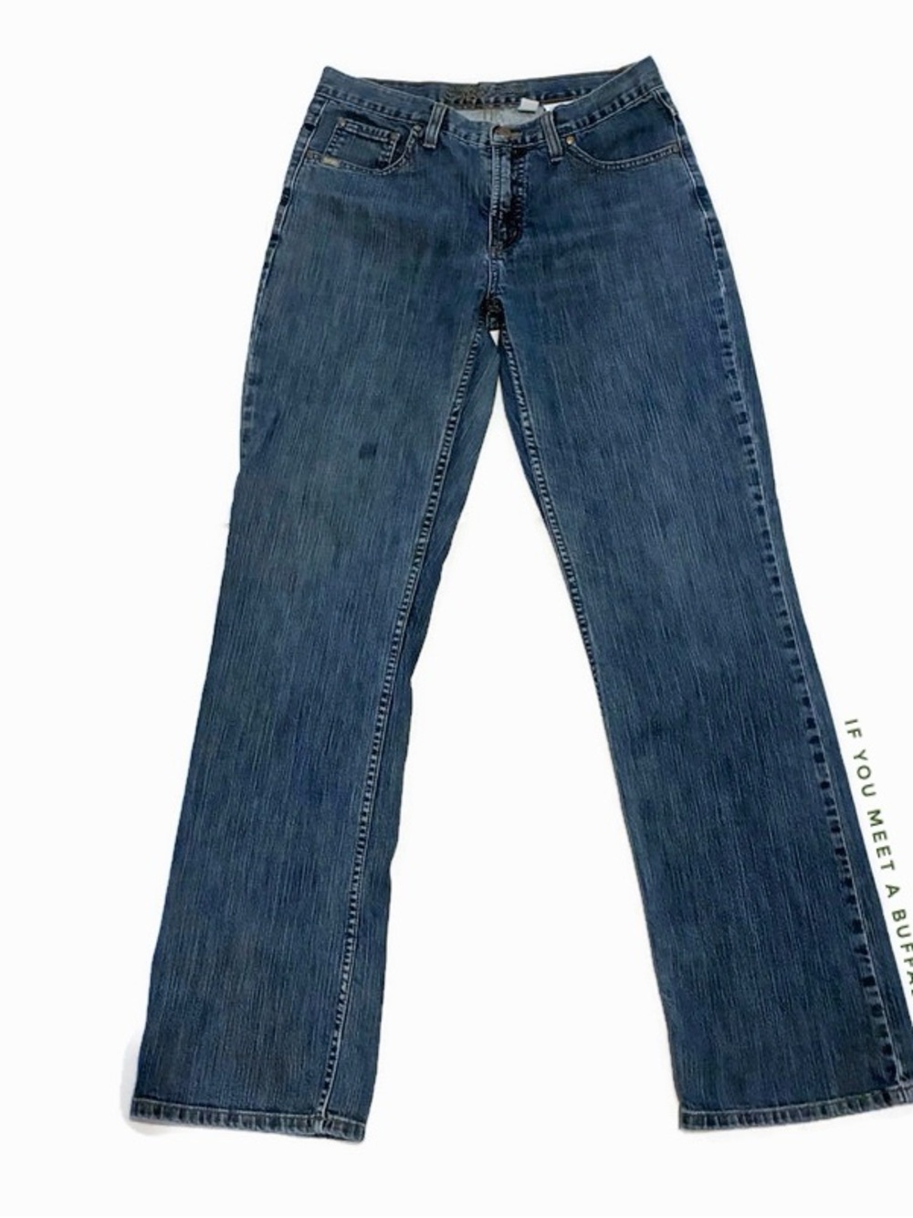 Cruel Girl Jeans Womens Juniors 9 Long Blue Relaxed Fit Bootcut CB61452073